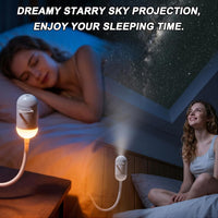 Projecteur Galaxie & Océan 2-en-1 – Veilleuse LED avec films HD et télécommande