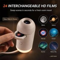 Projecteur Galaxie & Océan 2-en-1 – Veilleuse LED avec films HD et télécommande