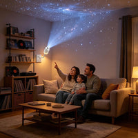 Projecteur Galaxie & Océan 2-en-1 – Veilleuse LED avec films HD et télécommande