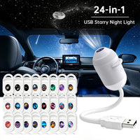 Projecteur Galaxie & Océan 2-en-1 – Veilleuse LED avec films HD et télécommande